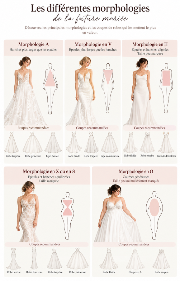 Morphologie robe de mariée